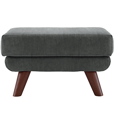 G Plan Vintage The Fifty Five Footstool Velvet Smoke